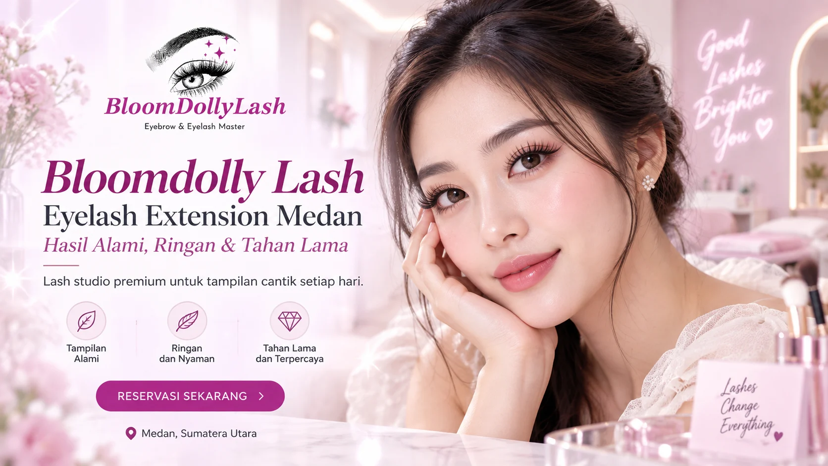 Bloomdolly Eyelashes - Berbagai pilihan bulu mata premium